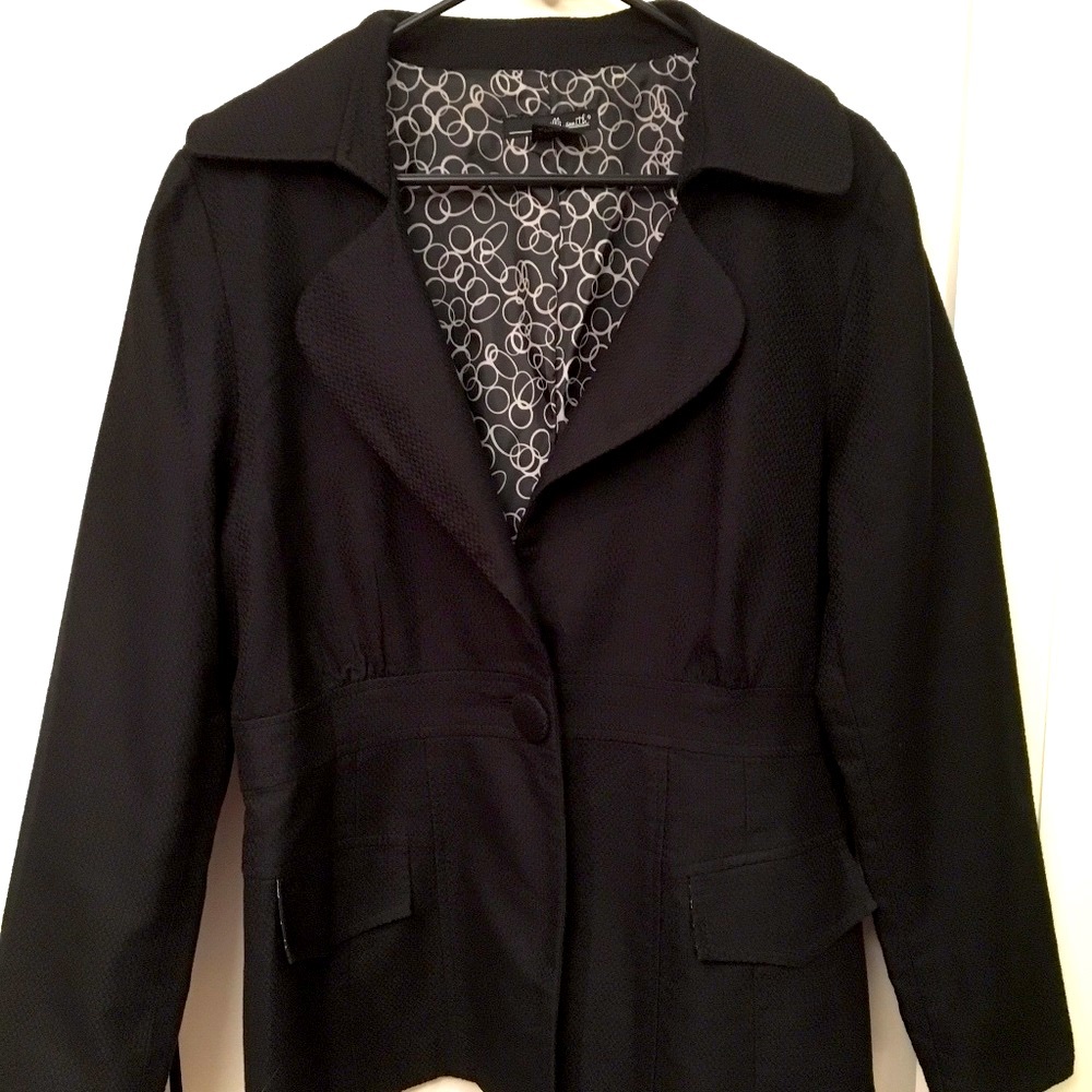 Willi Smith Textured Black Blazer